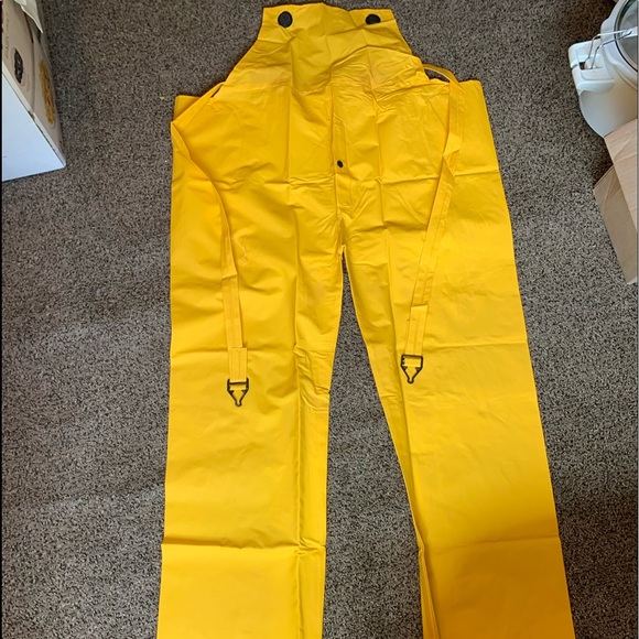 3 piece heavy duty xlg rain suit yellow heavyduty - Picture 6 of 8